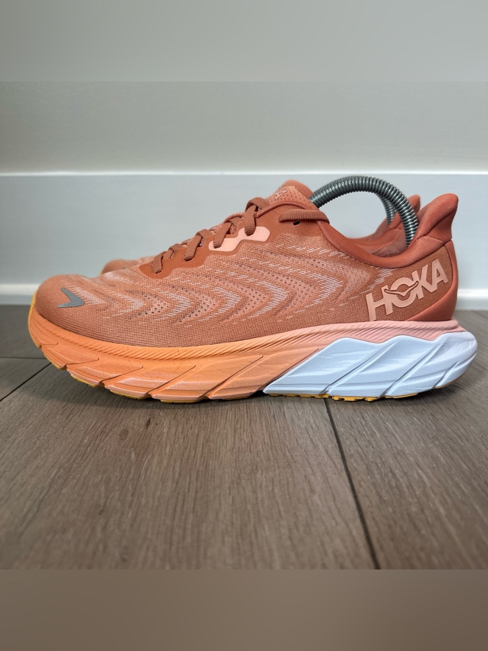 Hoka One One Arahi 6 Womens Size 9.5 Running Shoes Sneakers Sun Baked Orange - Picture 6 of 16